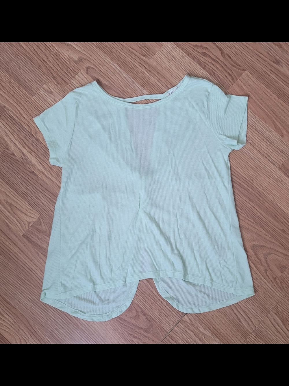 Women’s Light Mint Short Sleeve Tee with Back Keyhole